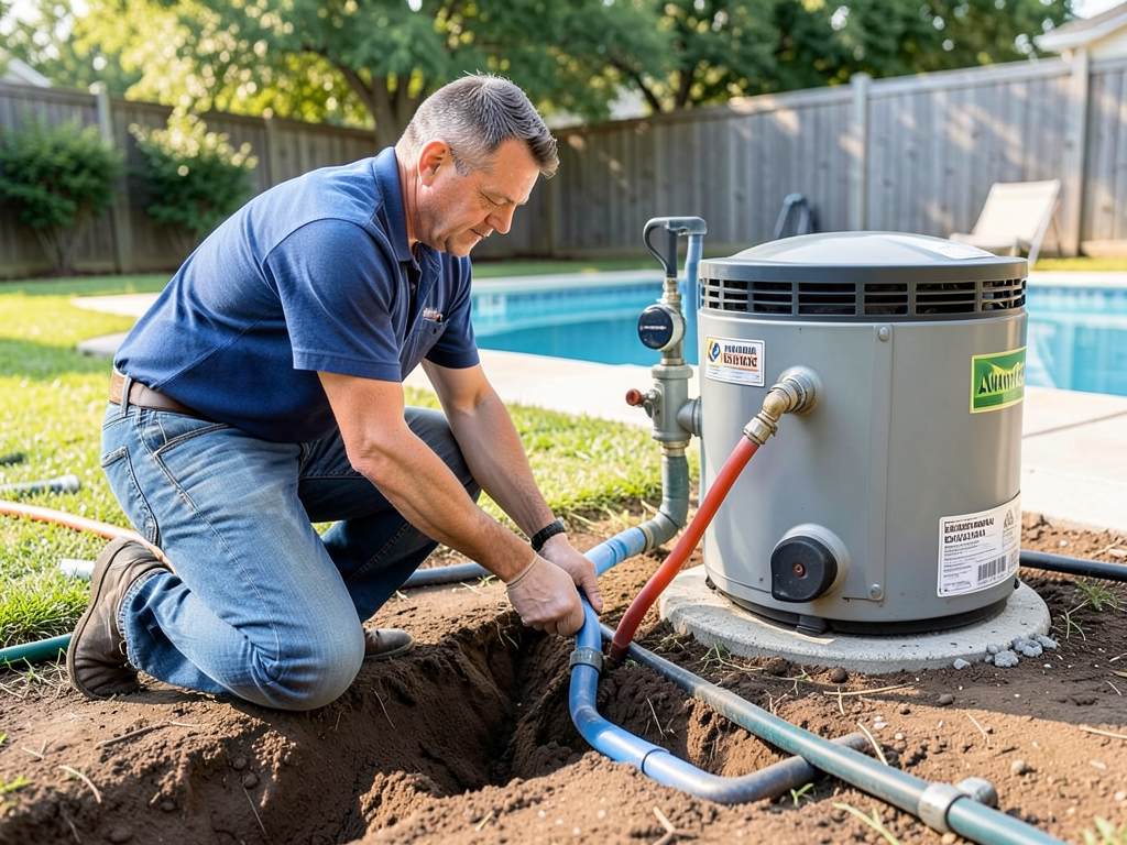 Safe gas line installation for your new backyard p